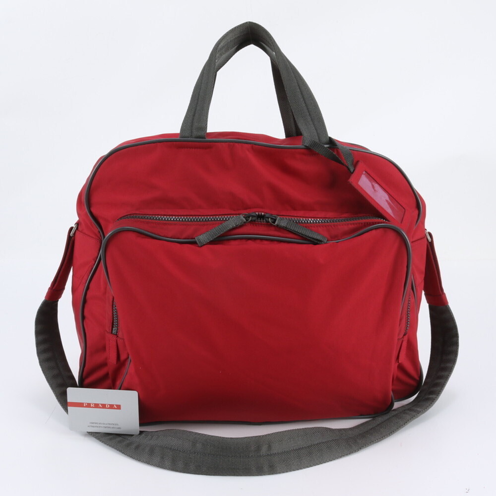 Pradasports Prada Sport 4V0370 2-Way Boston Bag/Shoulder Bag/Tote Bag for Men...